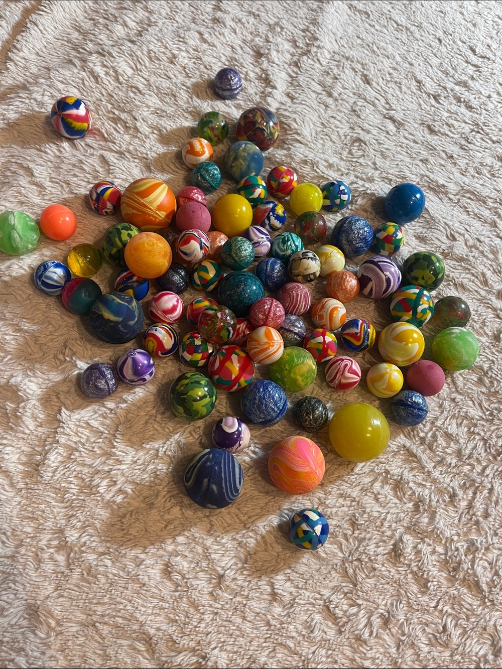 Mixed Color Assorted Rubber Bouncy Balls Collection